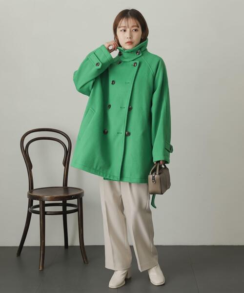 セール】ウールライク2WAYステンカラーミドルコート（ステンカラー