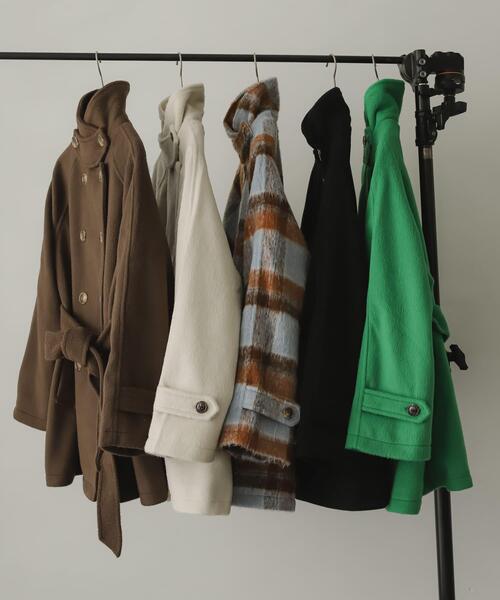 セール】ウールライク2WAYステンカラーミドルコート（ステン