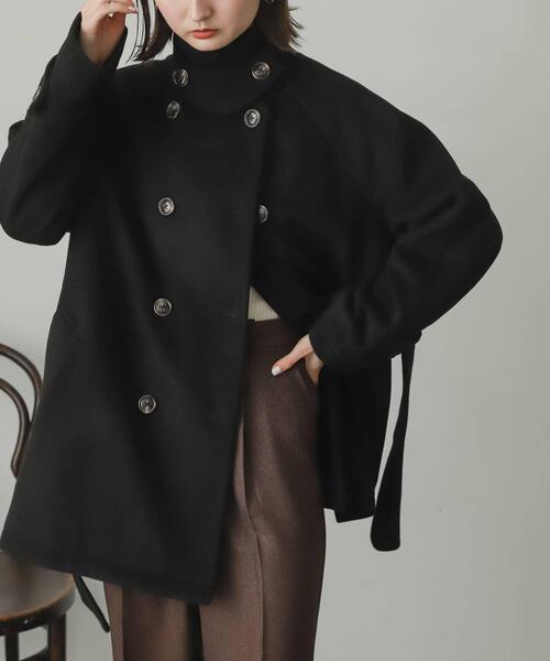 セール】ウールライク2WAYステンカラーミドルコート（ステンカラー