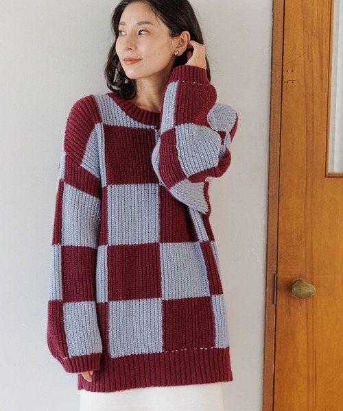 LEPSIM（レプシィム）の「5ゲージブロックガラニットプルオーバー