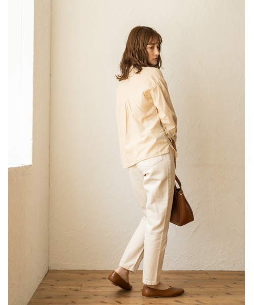chocomee（チョコミー）の「button blouse/ボタンブラウス（シャツ/ブラウス・レディース・ベージュ/ブラウン・FREE）」の10枚目の写真