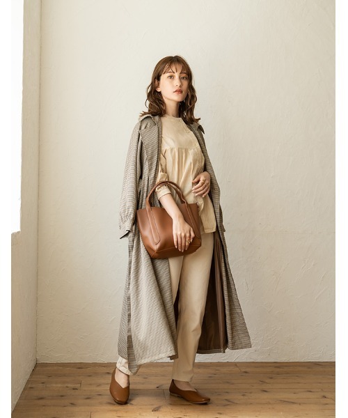 chocomee（チョコミー）の「button blouse/ボタンブラウス（シャツ/ブラウス・レディース・ベージュ/ブラウン・FREE）」の3枚目の写真