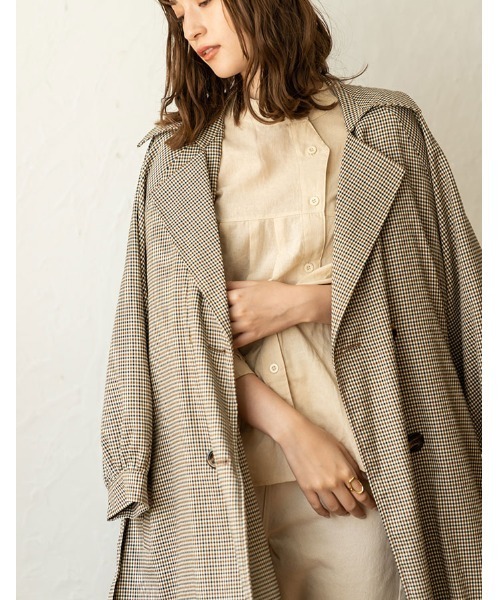 chocomee（チョコミー）の「button blouse/ボタンブラウス（シャツ/ブラウス・レディース・ベージュ/ブラウン・FREE）」の12枚目の写真
