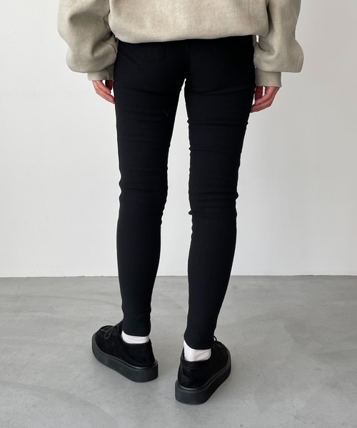 CANAL JEAN(キャナルジーン)の「El mar(エルマール) あったかスキニーパンツ(その他パンツ・レディース・ブラック/ベージュ・SMALL/MEDIUM)」の11枚目の写真