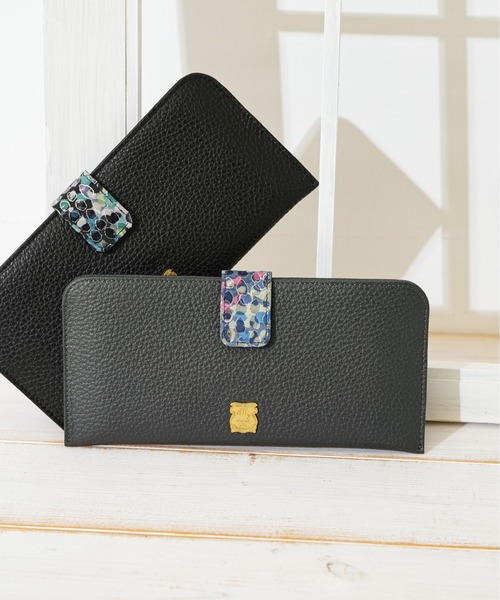 efffy（エフィー）の「【efffy/エフィー】 友禅染 スリムウォレット（財布・レディース・レッド/イエロー/オレンジ/ネイビー/アイボリー/グリーン/グリーン系その他/ブラック・FREE）」の5枚目の写真