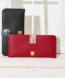 efffy（エフィー）の「【efffy/エフィー】 友禅染 スリムウォレット（財布）」