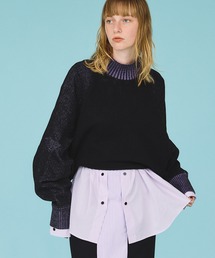 casane | 3wayメランジレイヤードニット(ニット/セーター)