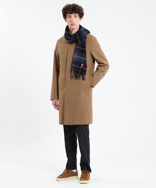 MACKINTOSH PHILOSOPHY（ﾏｯｷﾝﾄｯｼｭ ﾌｨﾛｿﾌｨｰ）の「バッキンガムベア ウォッシャブルウールカシミヤ チェックマフラー（ストール/ショール・メンズ・グリーン系その他5/ブルー系その他7・FREE）」の3枚目の写真