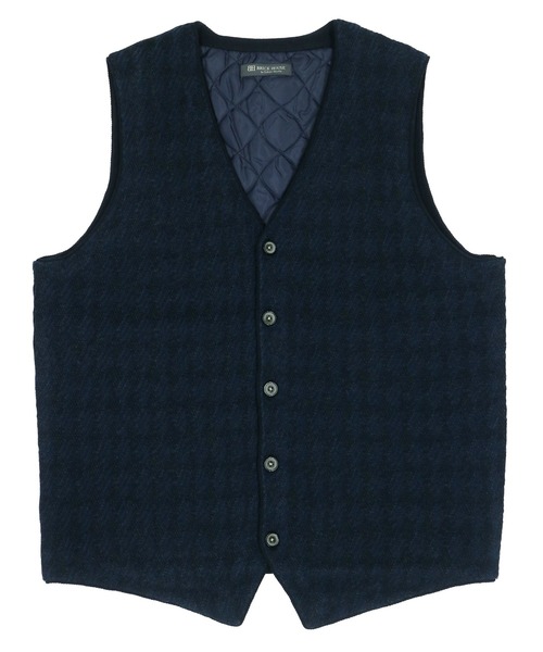 TOKYO SHIRTS(トウキョウシャツ)の「裏キルト ニットジレ(ベスト・メンズ・チャコールグレー/ネイビー・LL/M/L/XL)」の8枚目の写真