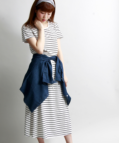 WEGO（ウィゴー）の「WEGO/カットマキシワンピース（ワンピース・レディース・ホワイト系その他/ブラック/カーキ・FREE）」の2枚目の写真