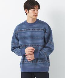 green label relaxing | フェアアイル ジャカード クルーネック ニット(ニット/セーター)