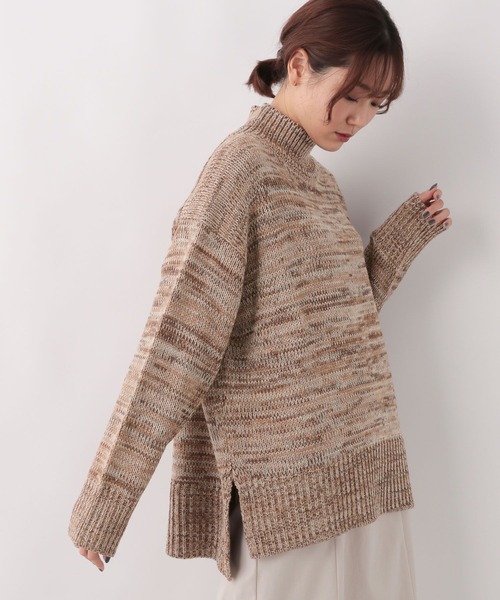 AURALEE ブラウン系 ミックスニットセーター AURALEE ブラウン系