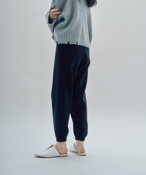 INSIIS(インシス)の「ニットジョガーパンツ(スウェットパンツ・レディース・アイボリー/ブラック/グレー・フリー)」の18枚目の写真
