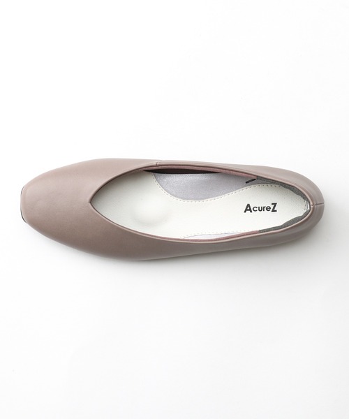 【ラクとキレイ】Vカットフラットパンプス（パンプス）｜AcureZ（アキュアーズ）