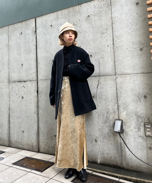 DANTON（ダントン）の「【DANTON/ダントン】COLLARLESS V NECK COAT