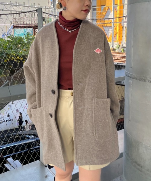 DANTON（ダントン）の「【DANTON/ダントン】COLLARLESS V NECK COAT