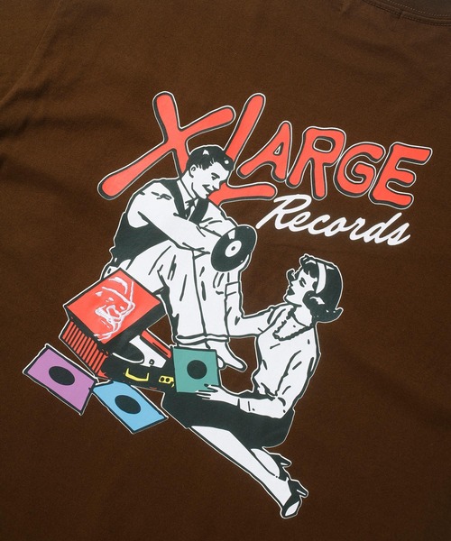 XLARGE(エクストララージ)の「LISTEN TO THE RECORD L/S TEE(Tシャツ/カットソー・メンズ・ブラウン/ホワイト/ブラック・XL/S/M/L)」の9枚目の写真