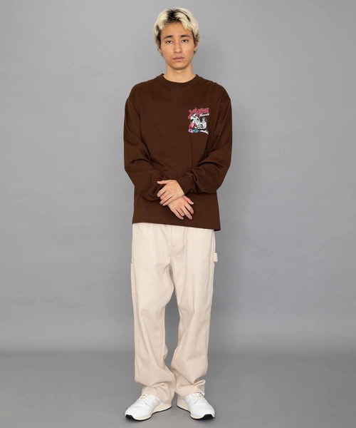 XLARGE ブラウン 長袖 Tシャツ Sサイズ EAGLE RAGLAN L⁄S TEE（Tシャツ⁄カットソー）｜XLARGE（エクストラ