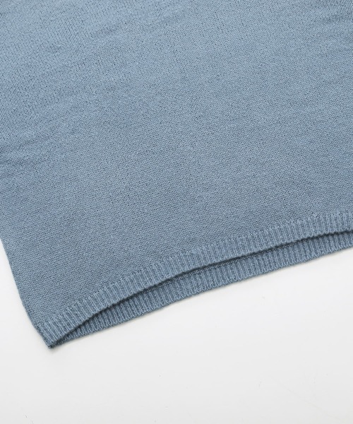 osharewalker(オシャレウォーカー)の「『ドット柄ジャカードローゲージニット』(ニット/セーター・レディース・ベージュ/チャコール/グレイッシュブルー・FREE)」の9枚目の写真