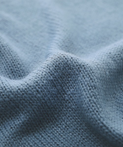 osharewalker(オシャレウォーカー)の「『ドット柄ジャカードローゲージニット』(ニット/セーター・レディース・ベージュ/チャコール/グレイッシュブルー・FREE)」の10枚目の写真