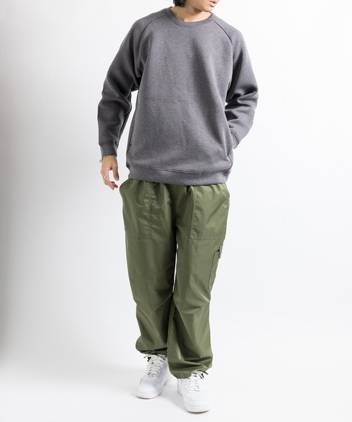 LIFEMAX(ライフマックス)の「【LIFEMAX】ドライストレッチクルーネックトレーナー(ポリジン加工)長袖 ダンボールニット オーバーサイズ MS2131(スウェット・レディース・グレー/ブラック/ライトブルー/カーキ/ホワイト・M/L/XL/S)」の18枚目の写真