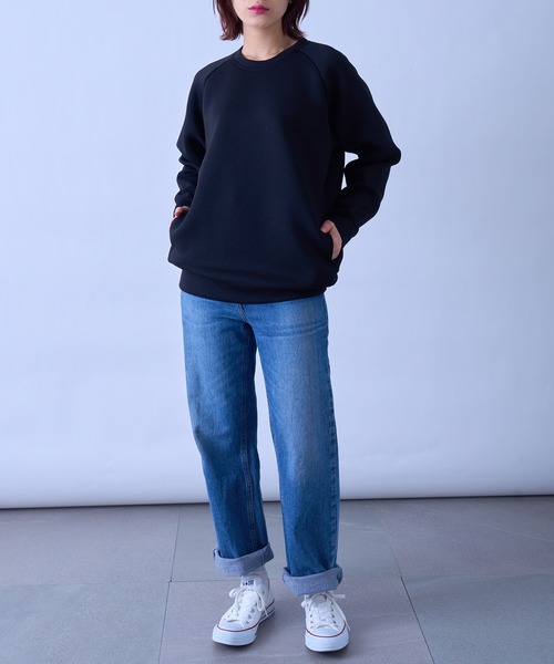 セール】【LIFEMAX】ドライストレッチクルーネックトレーナー