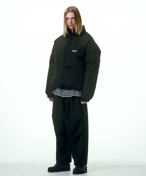 COOTIE PRODUCTIONS（クーティープロダクションズ）の「Nylon Down Jacket（ダウンジャケット/コート・メンズ・ブラック・MEDIUM/LARGE/X-LARGE/SMALL）」の2枚目の写真