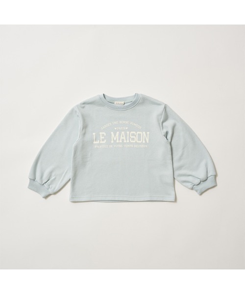 Lycee mine（リセマイン）の「【万能アイテム】アソートカレッジロゴプリントスエット（スウェット・キッズ・ライトブルー/ホワイト系その他/ライトグリーン/ライラック/ベージュ/ピンク/ベージュ系/アイボリー・100cm/120cm/140cm/110cm/130cm/150cm）」の6枚目の写真