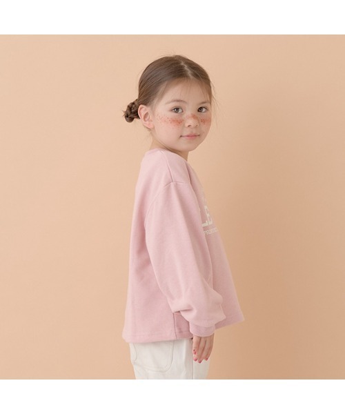 Lycee mine（リセマイン）の「【万能アイテム】アソートカレッジロゴプリントスエット（スウェット・キッズ・ライトブルー/ホワイト系その他/ライトグリーン/ライラック/ベージュ/ピンク/ベージュ系/アイボリー・100cm/120cm/140cm/110cm/130cm/150cm）」の11枚目の写真