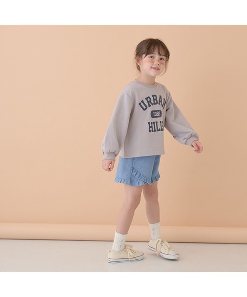 Lycee mine（リセマイン）の「【万能アイテム】アソートカレッジロゴプリントスエット（スウェット・キッズ・ライトブルー/ホワイト系その他/ライトグリーン/ライラック/ベージュ/ピンク/ベージュ系/アイボリー・100cm/120cm/140cm/110cm/130cm/150cm）」の10枚目の写真