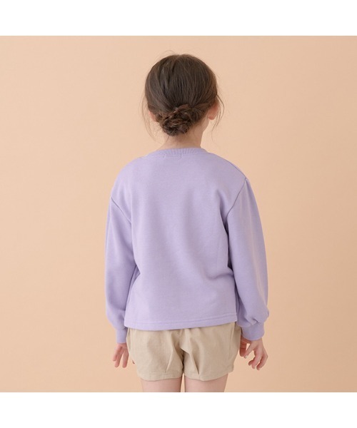 Lycee mine（リセマイン）の「【万能アイテム】アソートカレッジロゴプリントスエット（スウェット・キッズ・ライトブルー/ホワイト系その他/ライトグリーン/ライラック/ベージュ/ピンク/ベージュ系/アイボリー・100cm/120cm/140cm/110cm/130cm/150cm）」の18枚目の写真