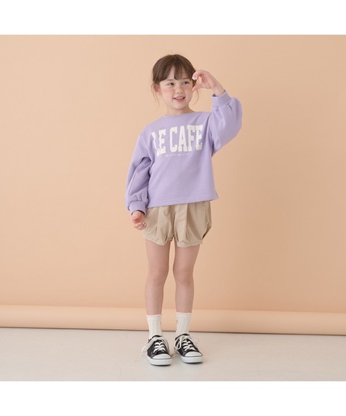 Lycee mine（リセマイン）の「【万能アイテム】アソートカレッジロゴプリントスエット（スウェット・キッズ・ライトブルー/ホワイト系その他/ライトグリーン/ライラック/ベージュ/ピンク/ベージュ系/アイボリー・100cm/120cm/140cm/110cm/130cm/150cm）」の17枚目の写真