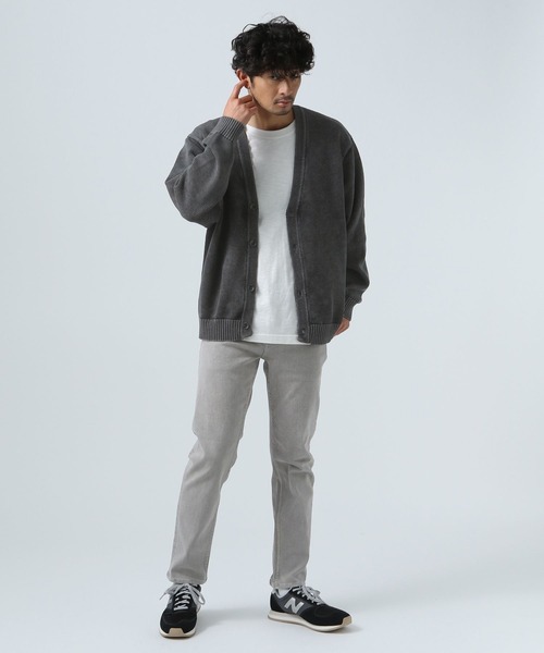 BAYFLOW（ベイフロー）の「フェードカラーニットカーディガン（カーディガン/ボレロ・メンズ・グレー/ブラック/イエロー/ピンク・MEDIUM/LARGE）」の17枚目の写真