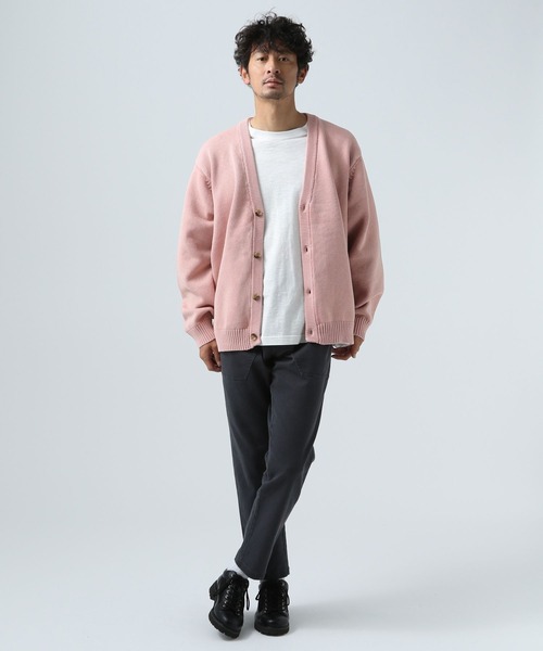 BAYFLOW（ベイフロー）の「フェードカラーニットカーディガン（カーディガン/ボレロ・メンズ・グレー/ブラック/イエロー/ピンク・MEDIUM/LARGE）」の19枚目の写真