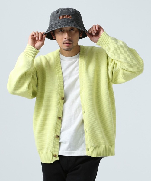 BAYFLOW（ベイフロー）の「フェードカラーニットカーディガン（カーディガン/ボレロ・メンズ・グレー/ブラック/イエロー/ピンク・MEDIUM/LARGE）」の22枚目の写真