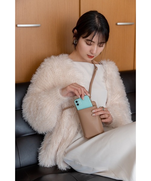 DEVICE(デバイス)の「【財布&スマホショルダー】Rename フェイクレザー スマホウォレットショルダー(財布・レディース・モカ/ブラック/グレー・FREE)」の15枚目の写真