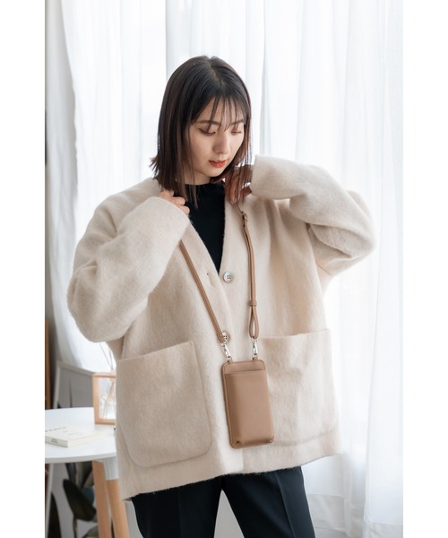 DEVICE(デバイス)の「【財布&スマホショルダー】Rename フェイクレザー スマホウォレットショルダー(財布・レディース・モカ/ブラック/グレー・FREE)」の9枚目の写真