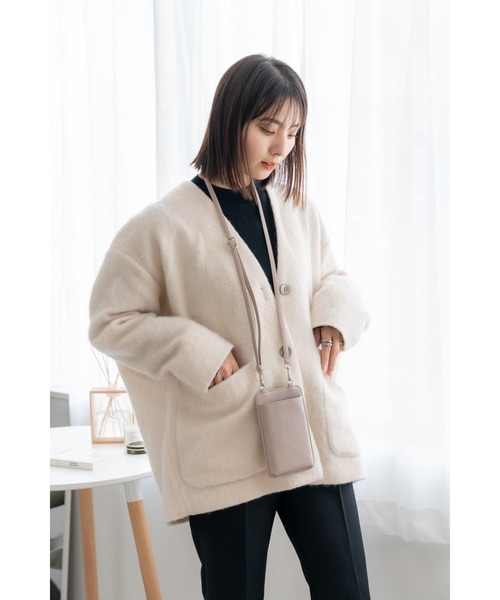 DEVICE(デバイス)の「【財布&スマホショルダー】Rename フェイクレザー スマホウォレットショルダー(財布・レディース・モカ/ブラック/グレー・FREE)」の16枚目の写真