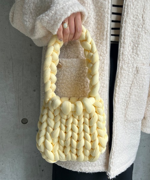 rectangle（レクタングル）の「マンドゥバッグ（ハンドバッグ・レディース・ホワイト/グレー/クリーム・FREE）」の4枚目の写真