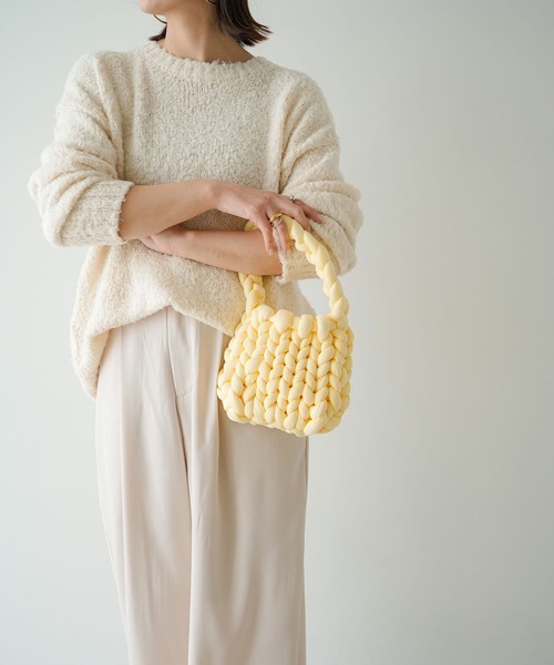 rectangle（レクタングル）の「マンドゥバッグ（ハンドバッグ・レディース・ホワイト/グレー/クリーム・FREE）」の7枚目の写真