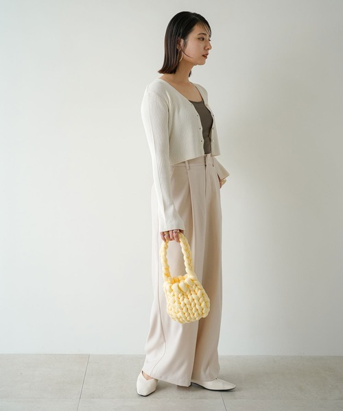 rectangle（レクタングル）の「マンドゥバッグ（ハンドバッグ・レディース・ホワイト/グレー/クリーム・FREE）」の6枚目の写真