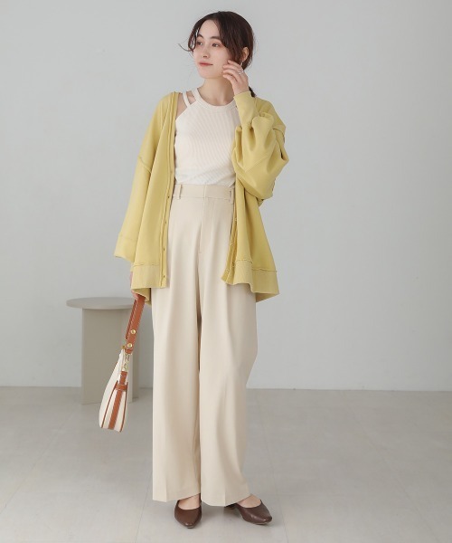 Bab（バブ）の「アメスリカップ付きタンクトップ（タンクトップ・レディース・アイボリー/ブラック/モカ・FREE）」の5枚目の写真