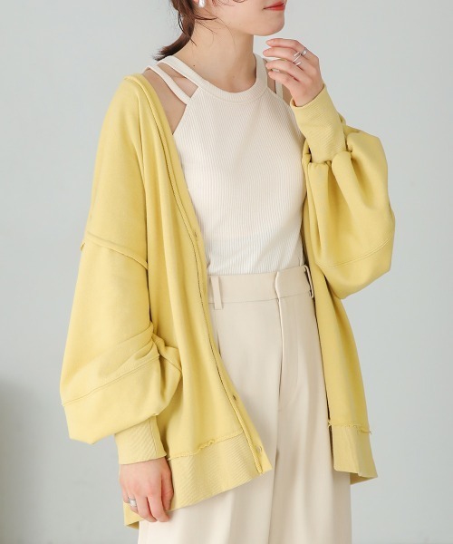 Bab（バブ）の「アメスリカップ付きタンクトップ（タンクトップ・レディース・アイボリー/ブラック/モカ・FREE）」の7枚目の写真