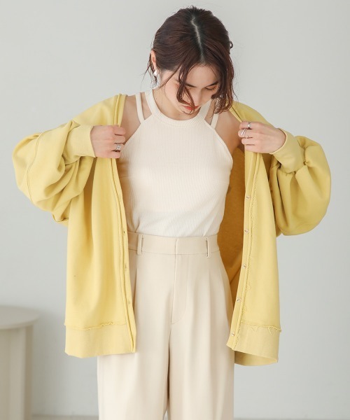 Bab（バブ）の「アメスリカップ付きタンクトップ（タンクトップ・レディース・アイボリー/ブラック/モカ・FREE）」の8枚目の写真