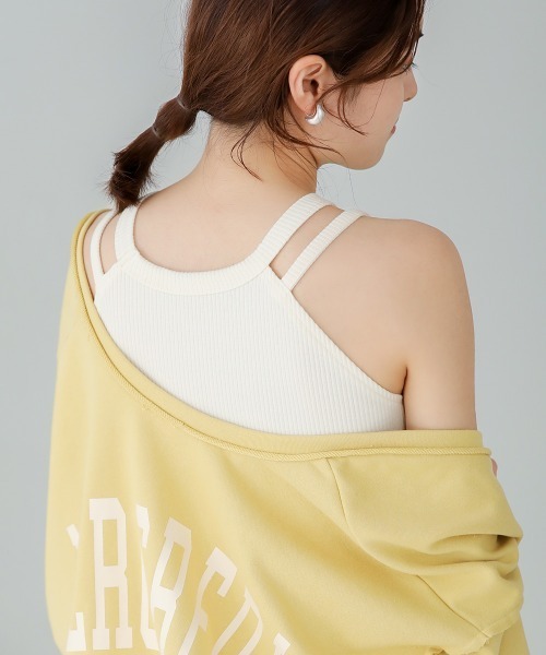 Bab（バブ）の「アメスリカップ付きタンクトップ（タンクトップ・レディース・アイボリー/ブラック/モカ・FREE）」の10枚目の写真