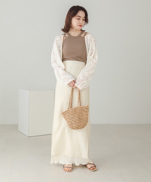 Bab（バブ）の「アメスリカップ付きタンクトップ（タンクトップ・レディース・アイボリー/ブラック/モカ・FREE）」の20枚目の写真