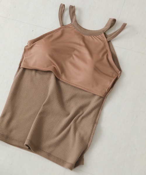 Bab（バブ）の「アメスリカップ付きタンクトップ（タンクトップ・レディース・アイボリー/ブラック/モカ・FREE）」の11枚目の写真