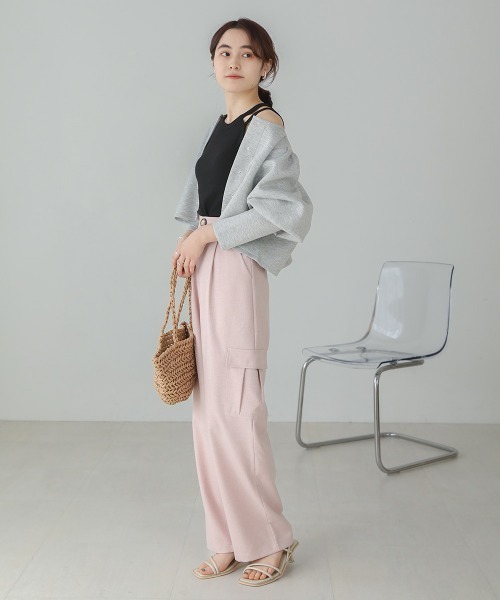 Bab（バブ）の「アメスリカップ付きタンクトップ（タンクトップ・レディース・アイボリー/ブラック/モカ・FREE）」の12枚目の写真