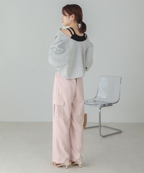 Bab（バブ）の「アメスリカップ付きタンクトップ（タンクトップ・レディース・アイボリー/ブラック/モカ・FREE）」の15枚目の写真