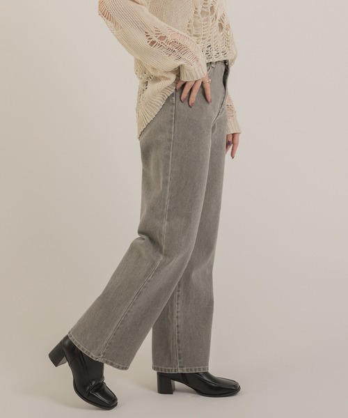 Jeudi（ジュディ）の「ストレートカラーデニムパンツ（デニムパンツ・レディース・カーキ/ピンク・S/M/L）」の17枚目の写真